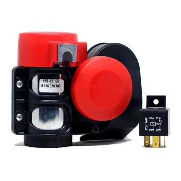 Bosch F1 Ferrari Korna Röle ve Montaj Setli 115dB 520/660Hz 12V