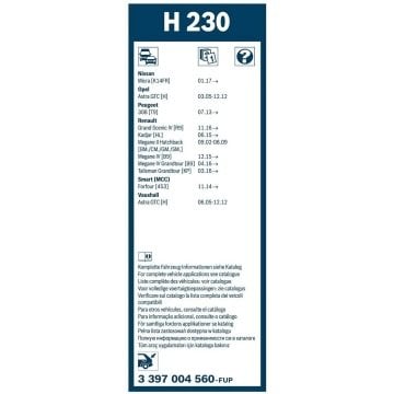 Renault Kadjar Bosch Arka Silecek 23cm 2015-2020 Rear H230